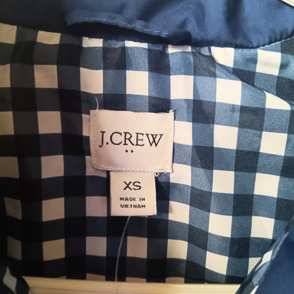 J. Crew Navy Quilted Vest